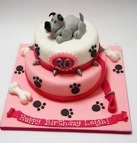 Dog Birthday Cakes Near Me
 Two tiered Bull Dog Cake – Beautiful Birthday Cakes