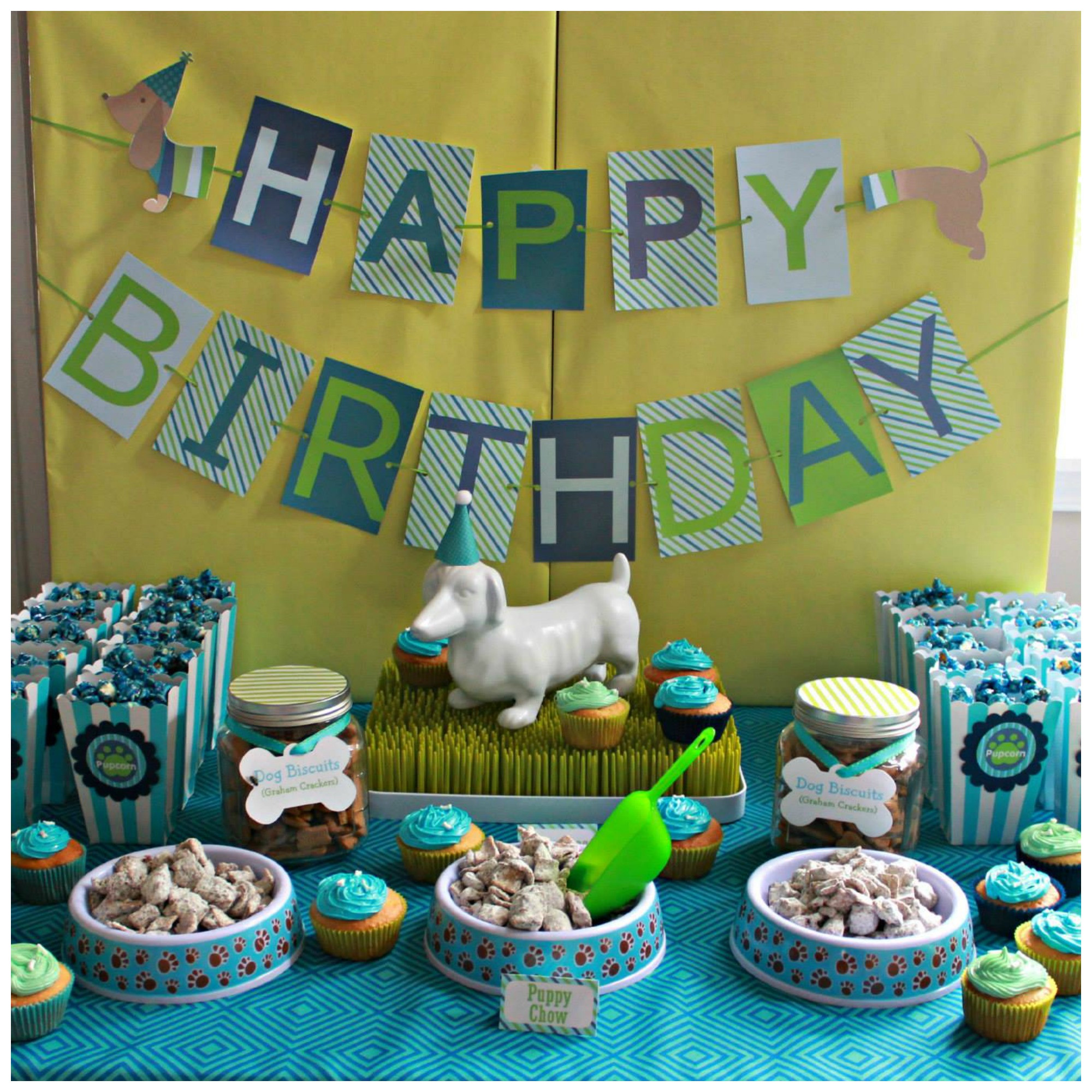 Dog Birthday Decorations
 Hot Dog Puppy 1st Birthday Party Project Nursery