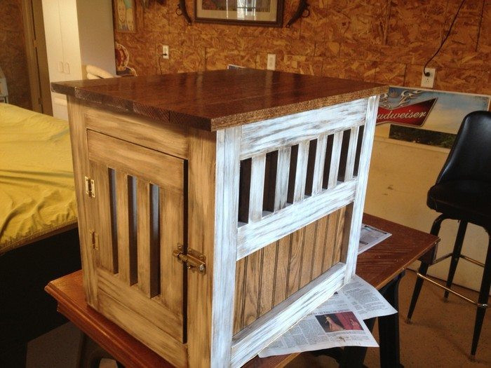 Dog Kennel Table DIY
 How to build a dog kennel end table