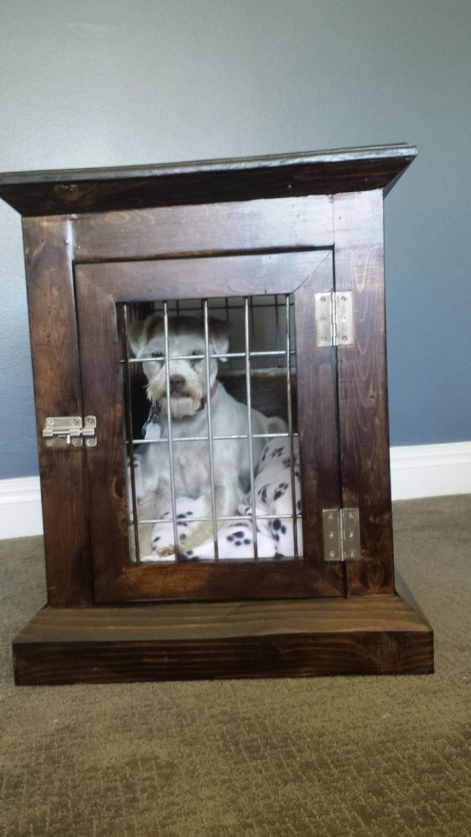 Dog Kennel Table DIY
 How to build a dog kennel end table