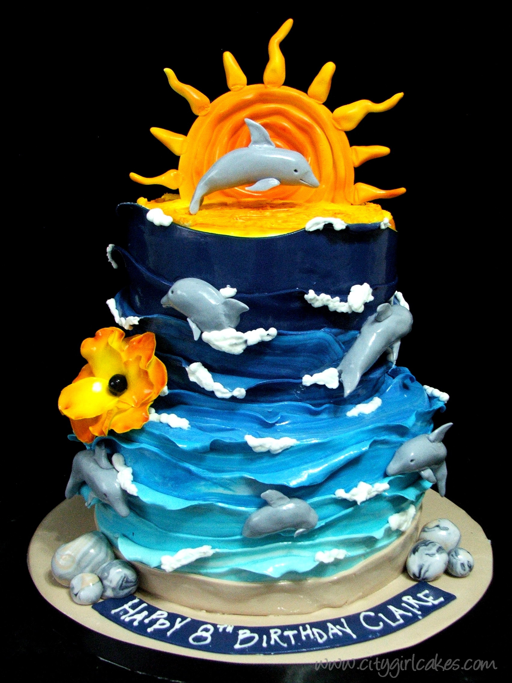 Dolphin Birthday Cake
 Dolphin Tale Cake – and my consult with an 8 year old