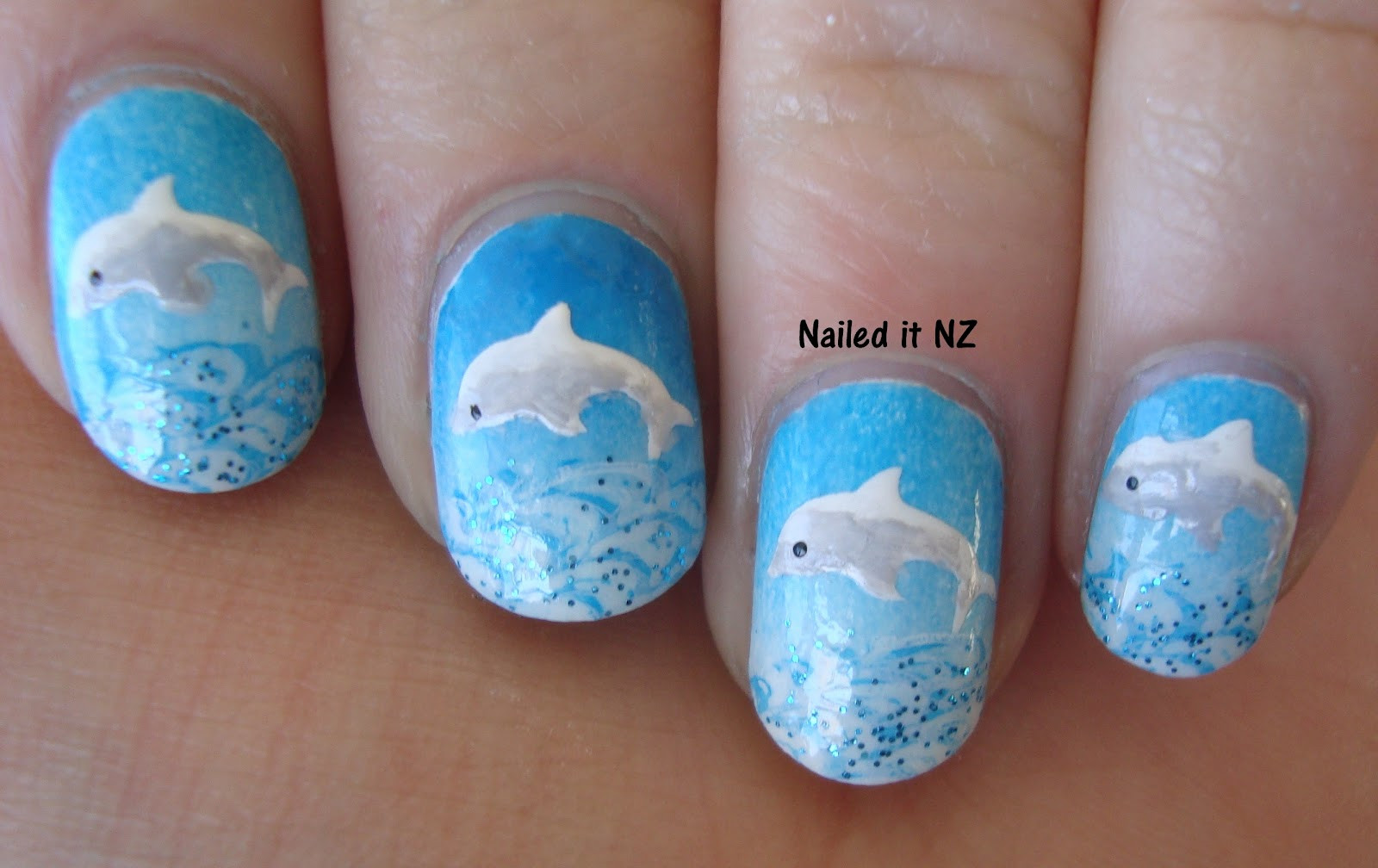 Dolphin Nail Designs
 Dolphin nails with tutorial