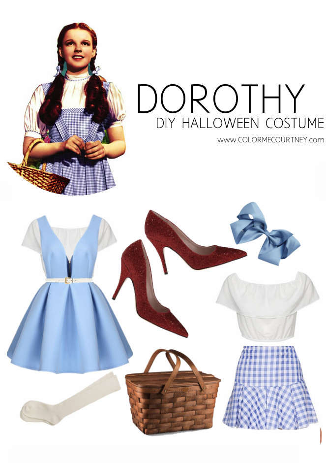 Dorothy Wizard Of Oz Costume DIY
 Easy DIY Halloween Costumes Dorthy from Wizard of Oz