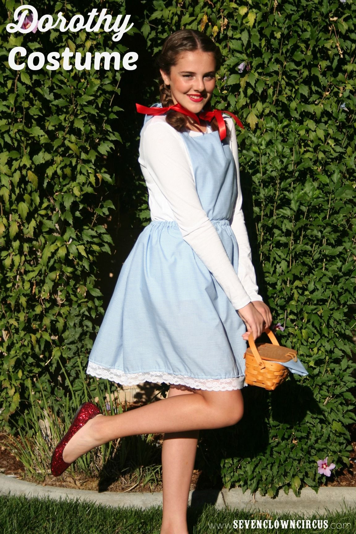 Dorothy Wizard Of Oz Costume DIY
 Easy Homemade Dorothy Costume Halloween