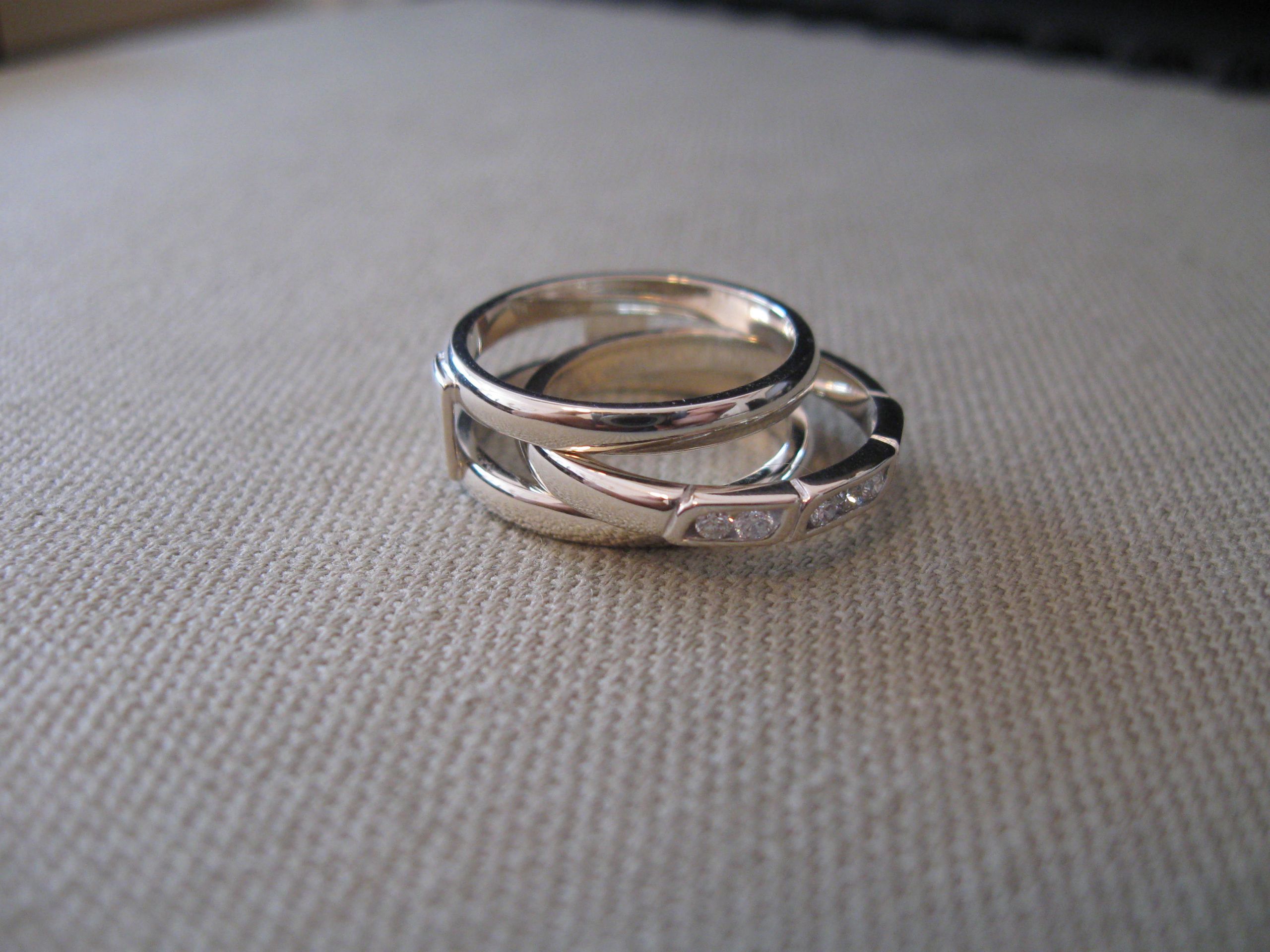 Double Band Wedding Ring
 Wedding Band with a difference
