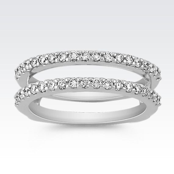 Double Band Wedding Ring
 Diamond Solitaire Engagement Ring Guard