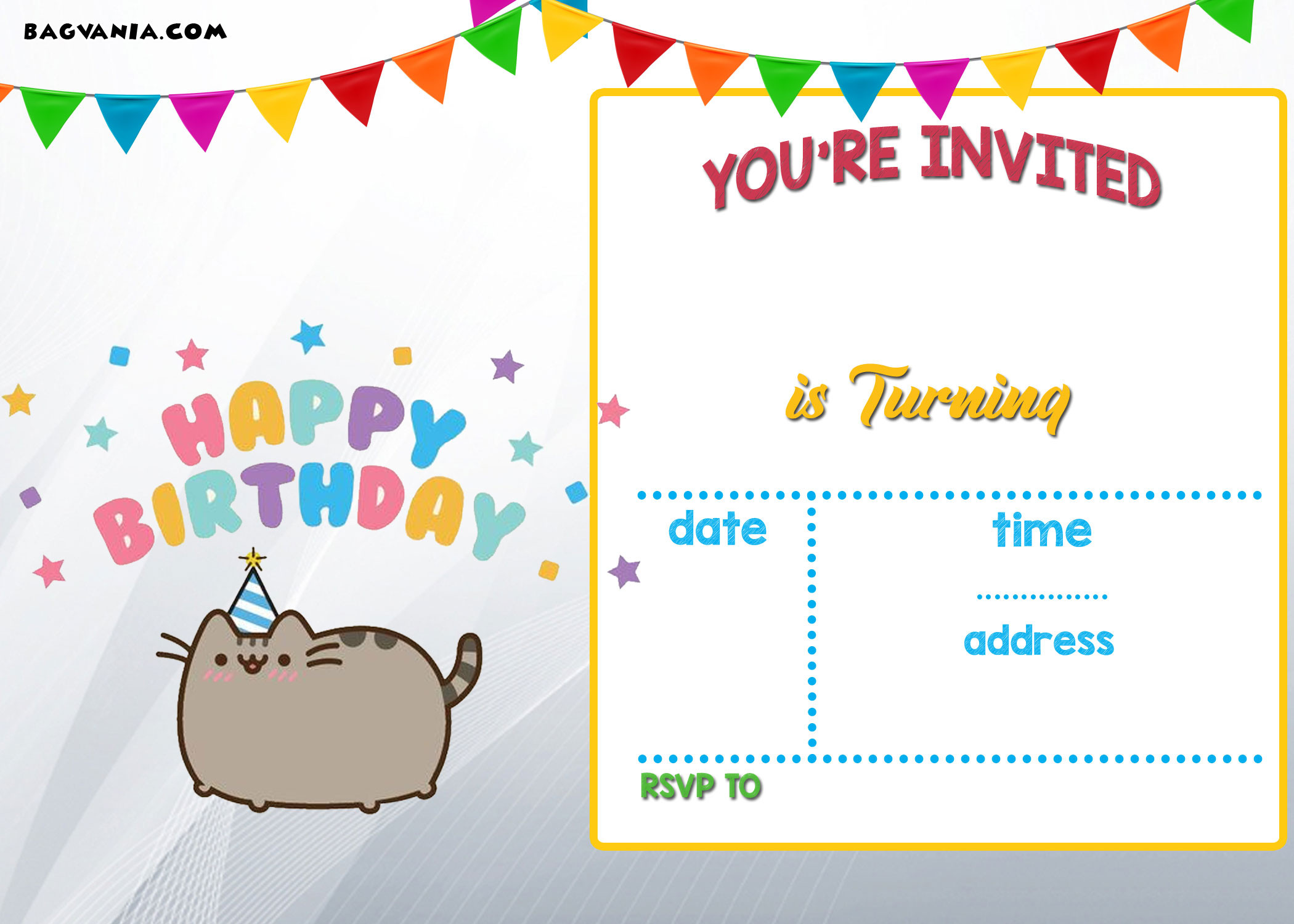 Downloadable Birthday Invitations
 Free Printable Kids Birthday Invitations – Bagvania FREE
