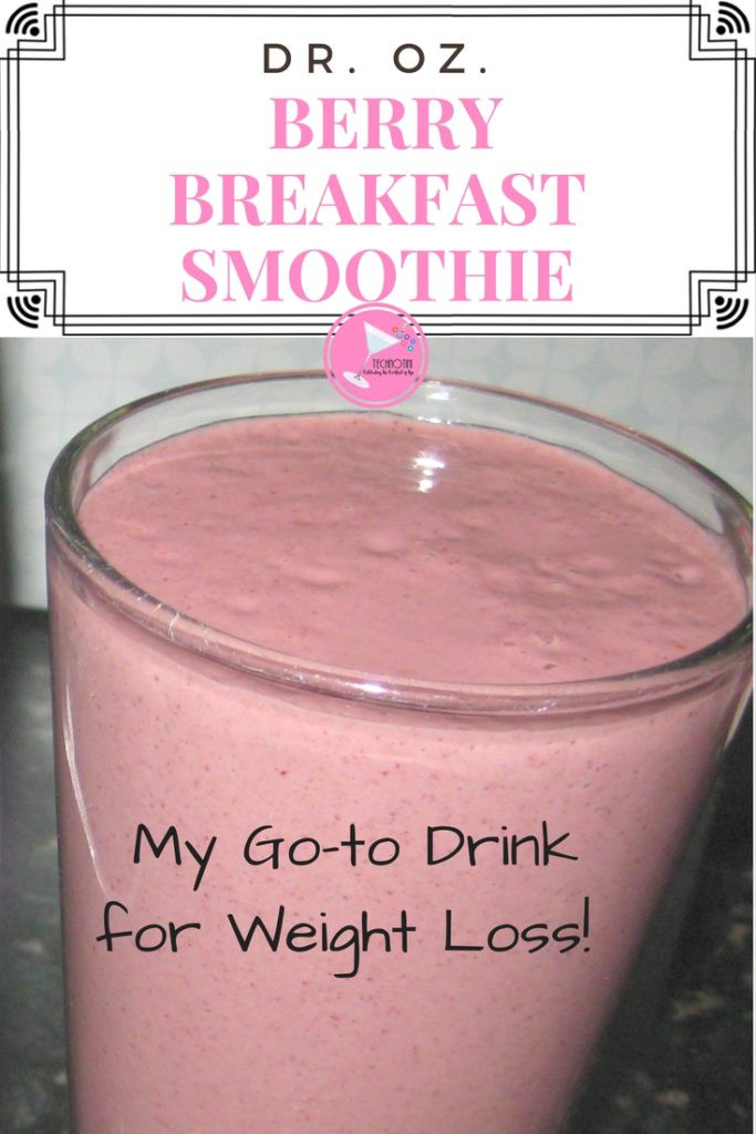 Dr Oz Smoothies For Weight Loss
 Dr Oz Weight Loss Berry Breakfast Smoothie Technotini