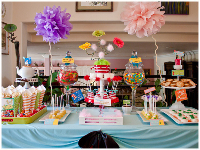 Dr Seuss Baby Shower Decor
 Dr Seuss Baby Shower Ideas Party Food Decorations and