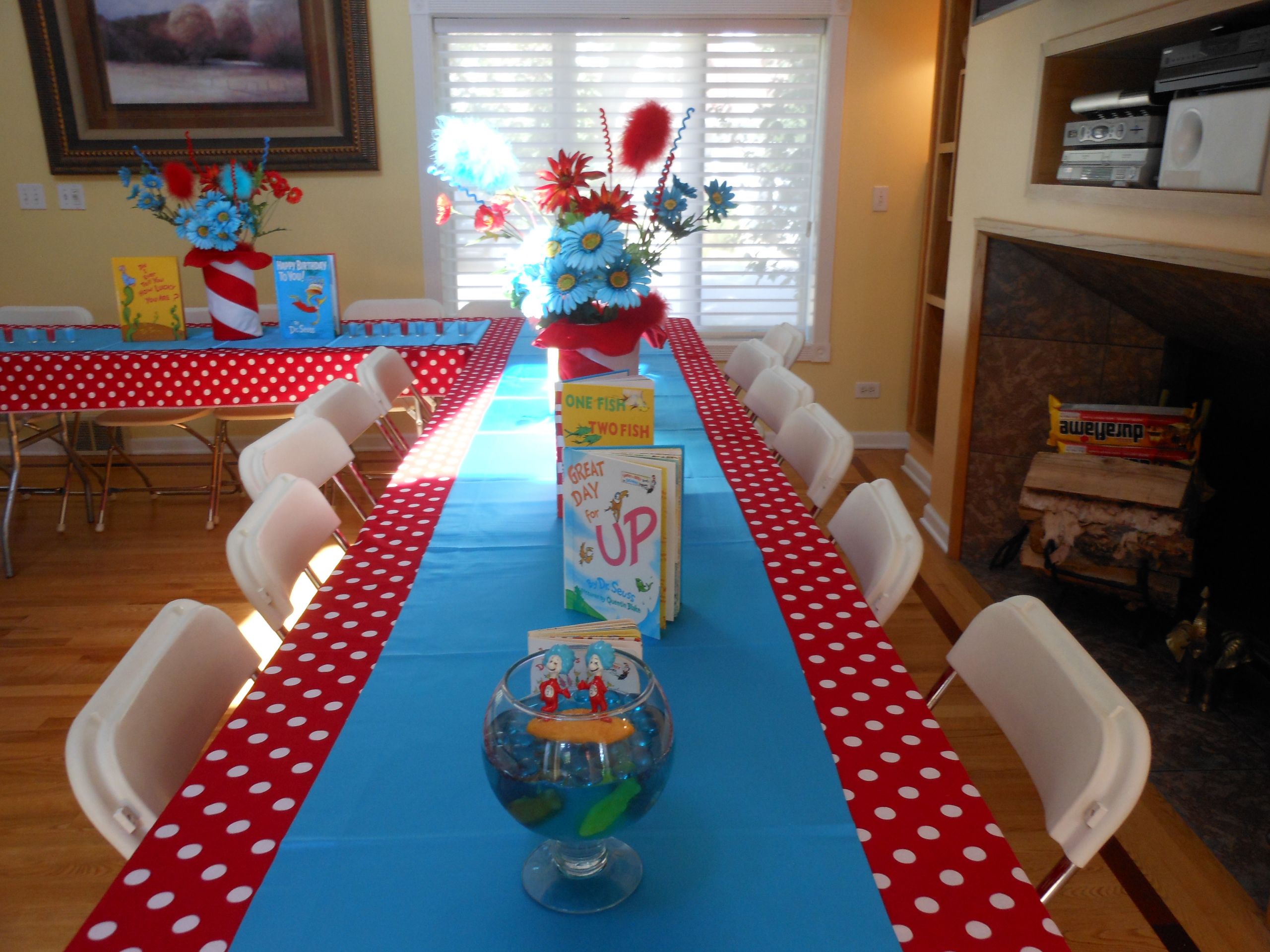 Dr Seuss Baby Shower Decor
 Dr Seuss Thing 1 and Thing 2 Baby Shower