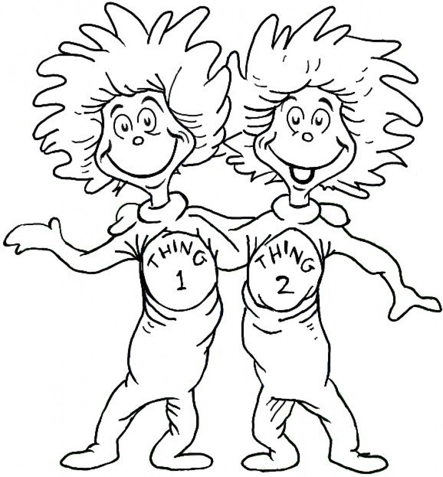 Dr.Seuss Coloring Pages For Kids
 20 Free Printable Dr Seuss Coloring Pages