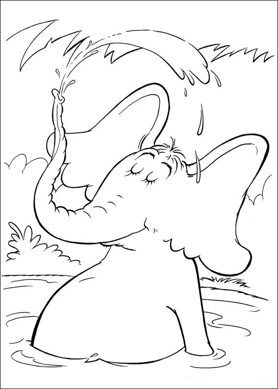 Dr.Seuss Coloring Pages For Kids
 Fun Coloring Pages Horton Dr Seuss Coloring Pages