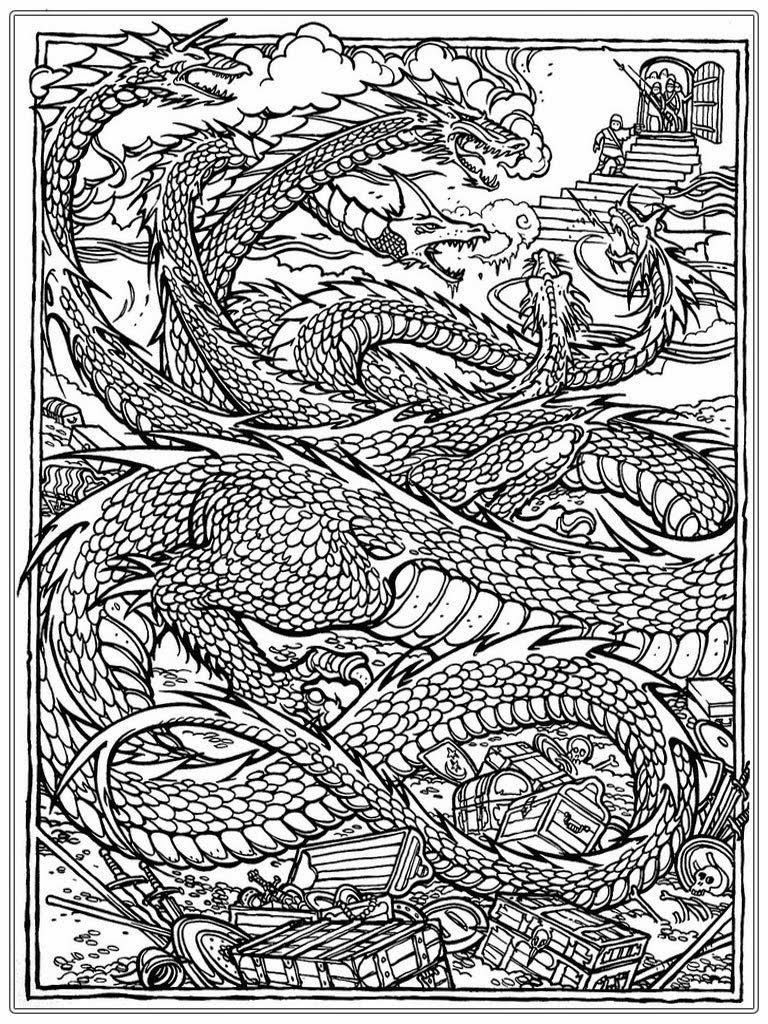 Dragon Coloring Books For Adults
 Dragon Coloring Pages for Adults Best Coloring Pages For