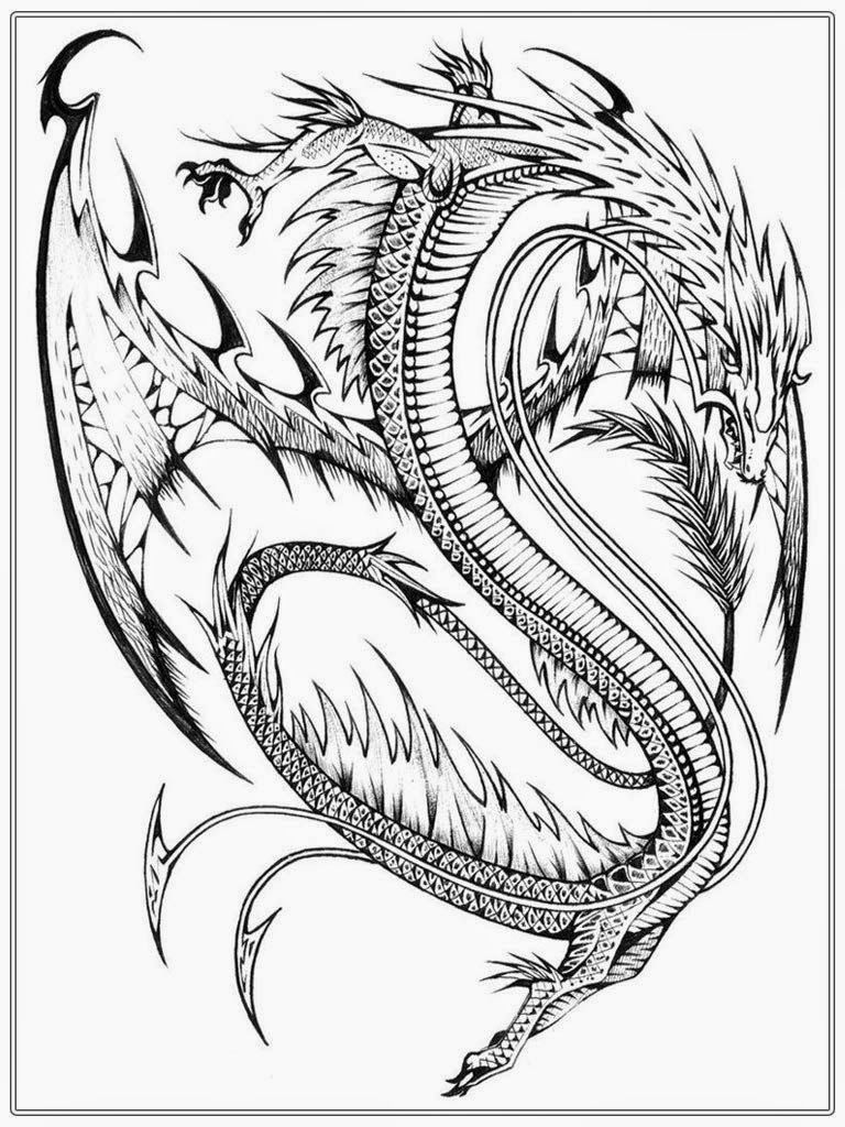 Dragon Coloring Books For Adults
 Realistic Dragon Coloring Pages For Adults Coloring Home