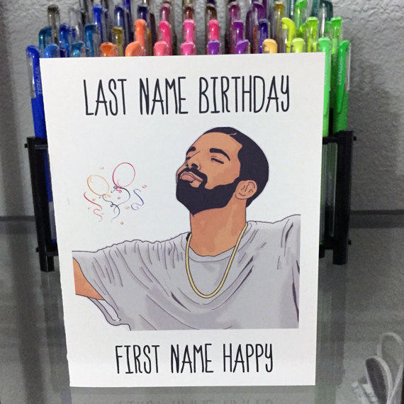 Drake Birthday Card
 Drake Birthday Card Funny Birthday Card from