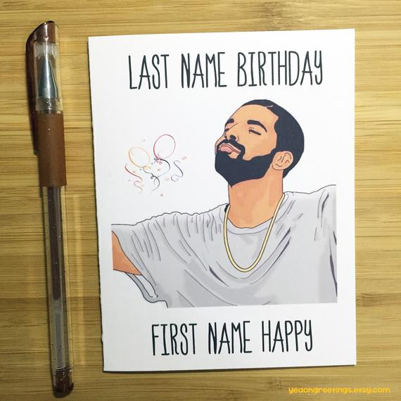 Drake Birthday Card
 Drake Birthday Card Funny Birthday Card Happy Birthday