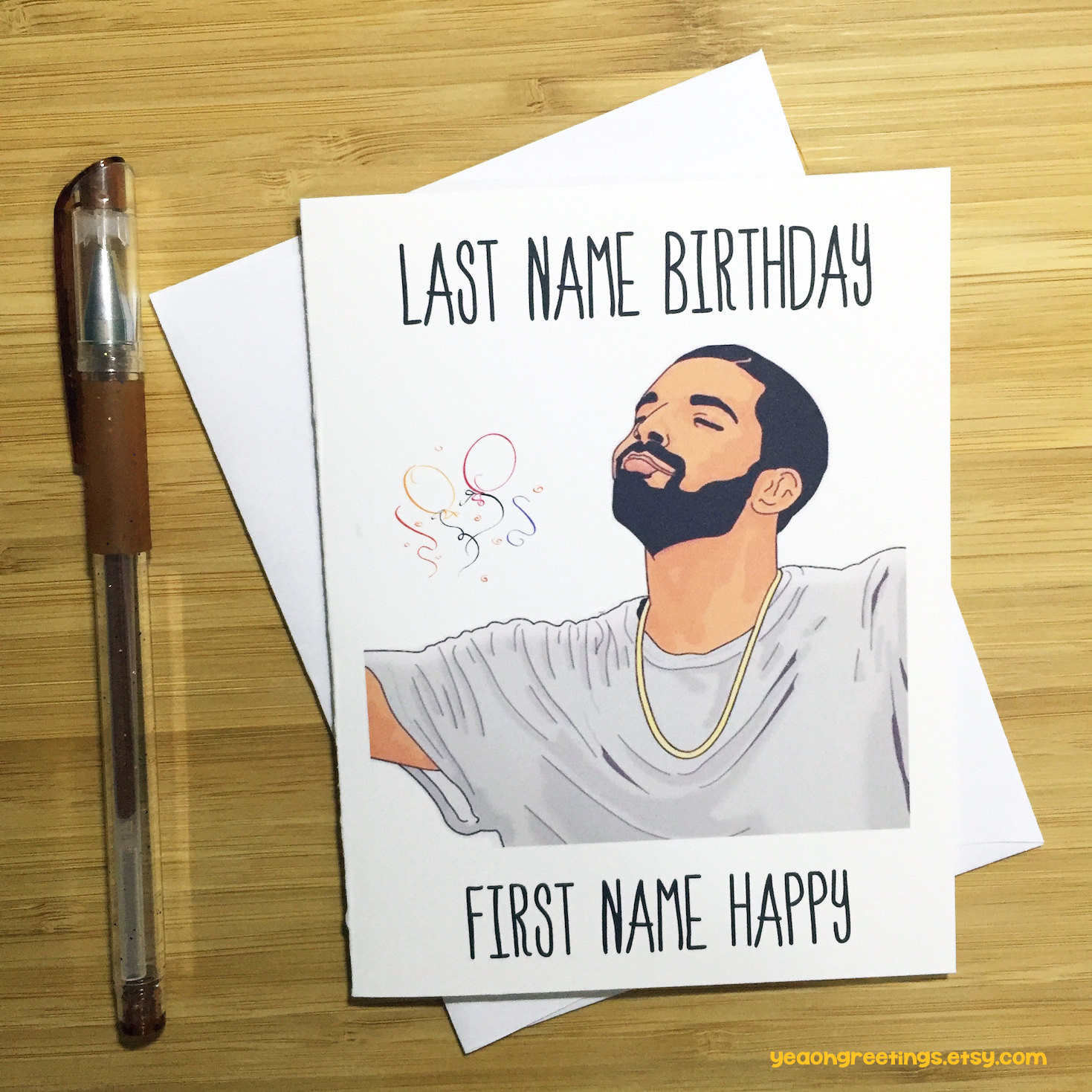 Drake Birthday Card
 Drake Birthday Card Funny Birthday Card Happy Birthday