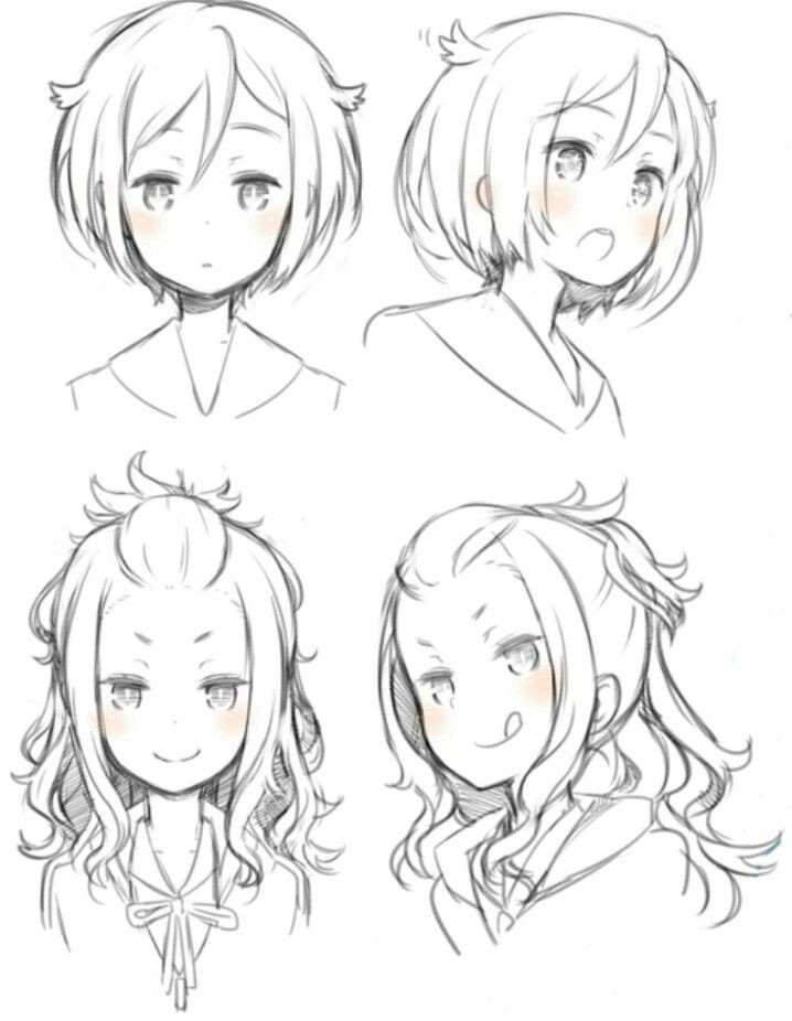Draw Anime Hairstyles
 young anime girls hairstyles Art