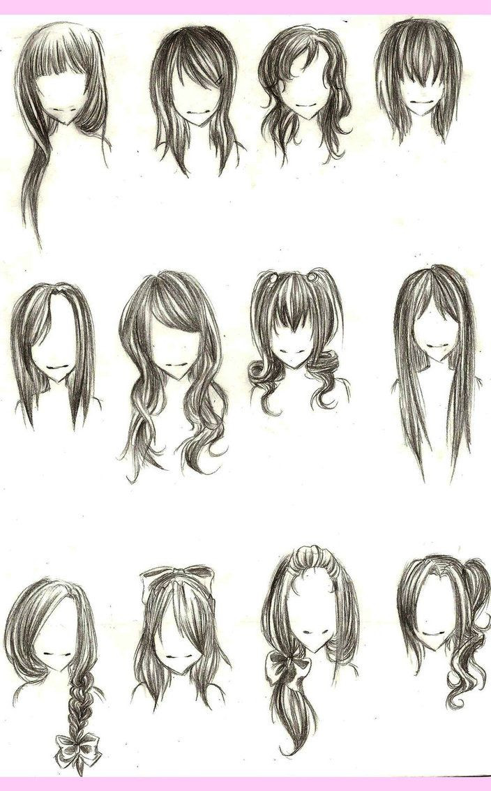 Draw Anime Hairstyles
 17 Best images about Manga & Chibi Girly Characters on