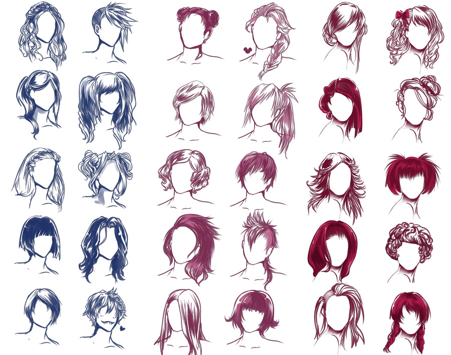 Drawing Female Hairstyles
 Female Hairstyles Drawing at GetDrawings