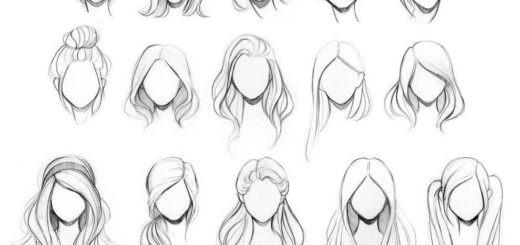 Drawing Female Hairstyles
 Hair Drawing References and Sketches for Artists