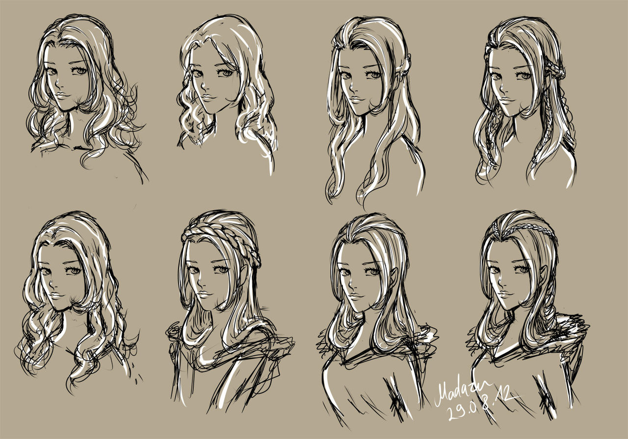 Drawing Female Hairstyles
 Female Hairstyles Drawing at GetDrawings