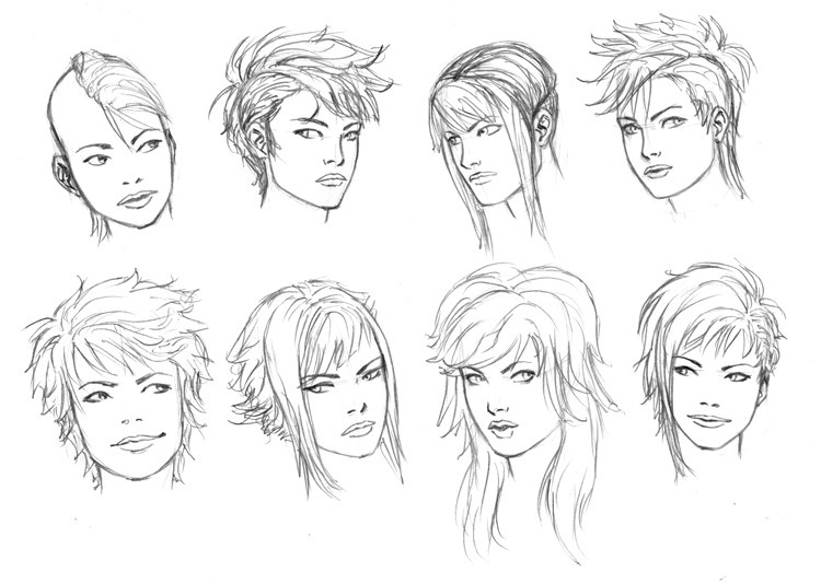 The Best Drawing Female Hairstyles - Home, Family, Style and Art Ideas