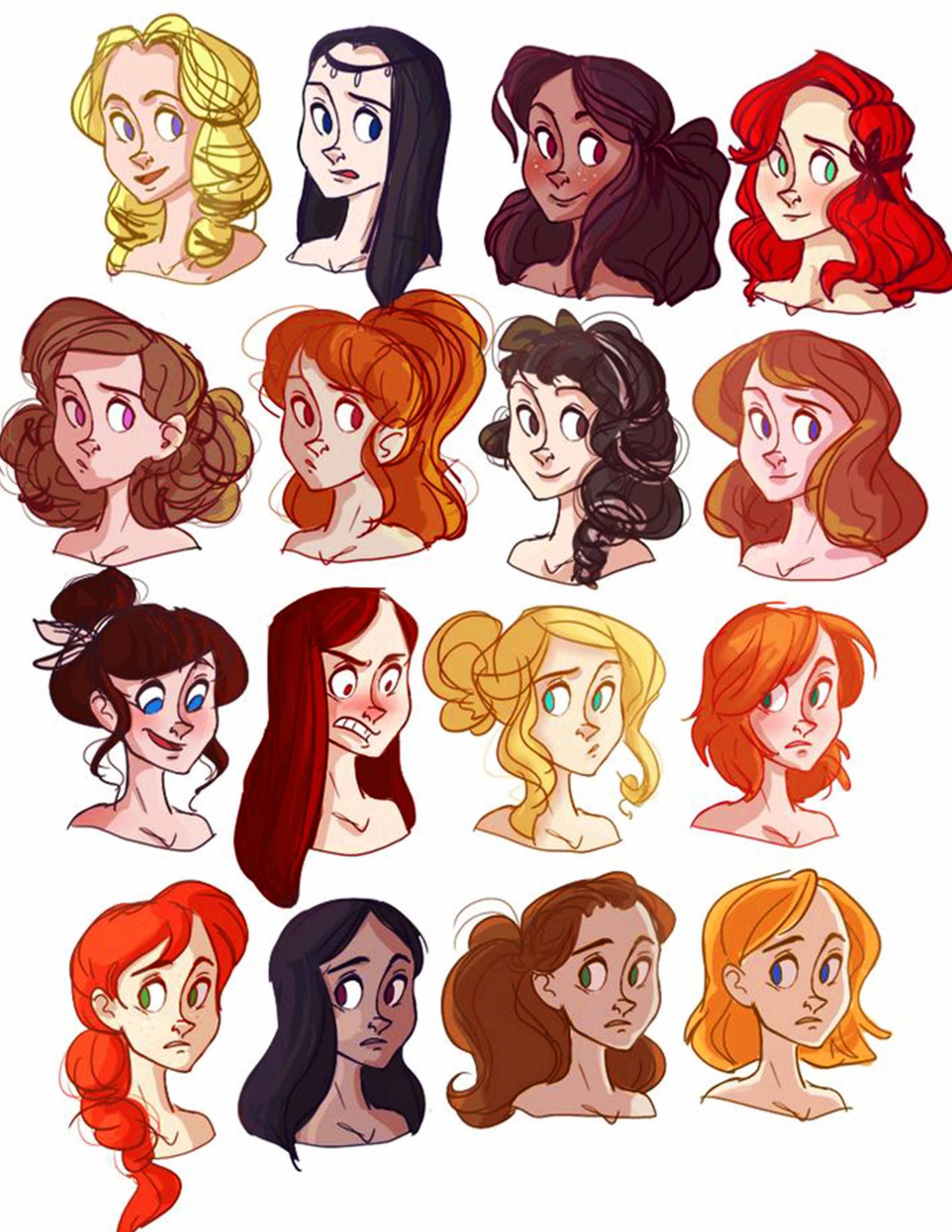 Drawing Female Hairstyles
 Visual Resources For Head and Figure Drawing