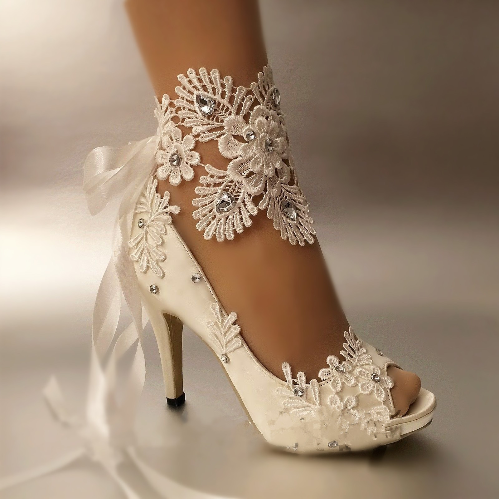 Dressy Shoes For Wedding
 Aliexpress Buy Dress Shoes Women Pumps Open toe lace