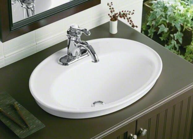 Drop In Bathroom Sinks Oval
 K 2075 1 0 8 0 4 0 Kohler Serif Ceramic Oval Drop In