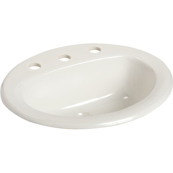 Drop In Bathroom Sinks Oval
 Shop Mansfield 237 8 MS Oval 20 1 2" Vitreous China Drop