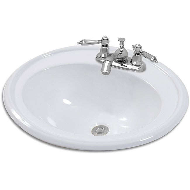 Drop In Bathroom Sinks Oval
 Rimini Oval Drop in Bathroom Sink Free Shipping Today