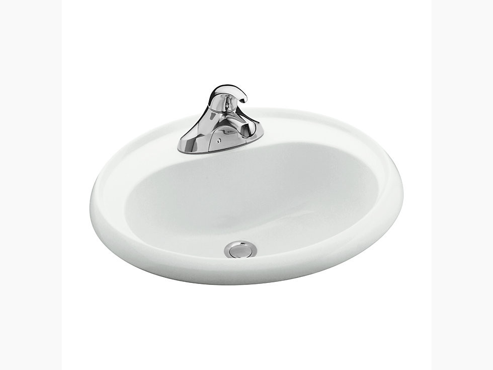 Drop In Bathroom Sinks Oval
 Oval drop in bathroom sink