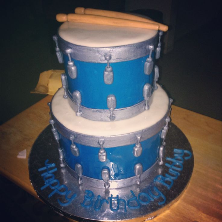 Drum Birthday Cake
 The 25 best Drum birthday cakes ideas on Pinterest