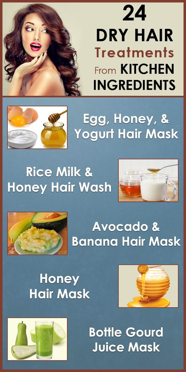 Dry Hair Remedies DIY
 24 Dry Hair Treatments From Your Kitchen