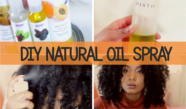 Dry Hair Treatment DIY
 Winter Weather DIY Natural Oil Spray For Dry Hair And