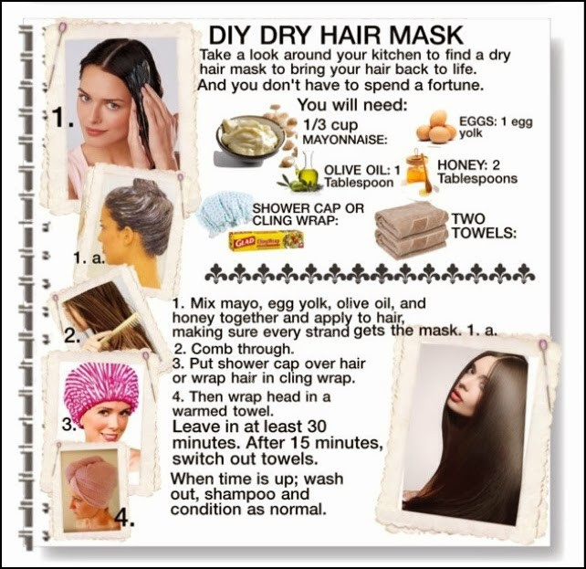 Dry Hair Treatment DIY
 [label 3] Diy Hair Treatments for Dry Damaged Hair