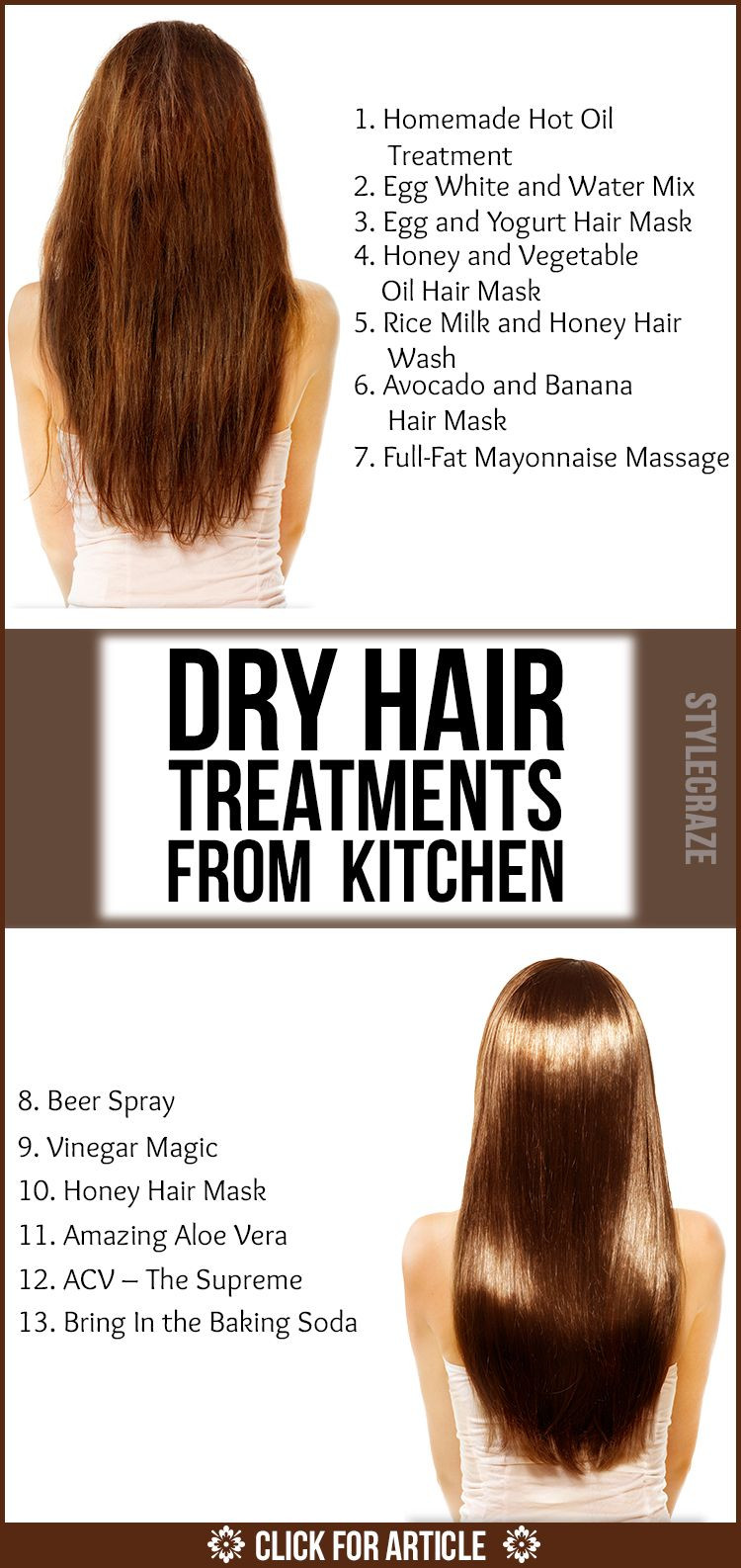 Dry Hair Treatment DIY
 24 Dry Hair Treatments From Your Kitchen