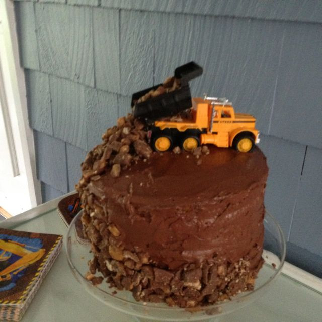 Dump Truck Birthday Cake
 Dump truck cake Connors 6th birthday