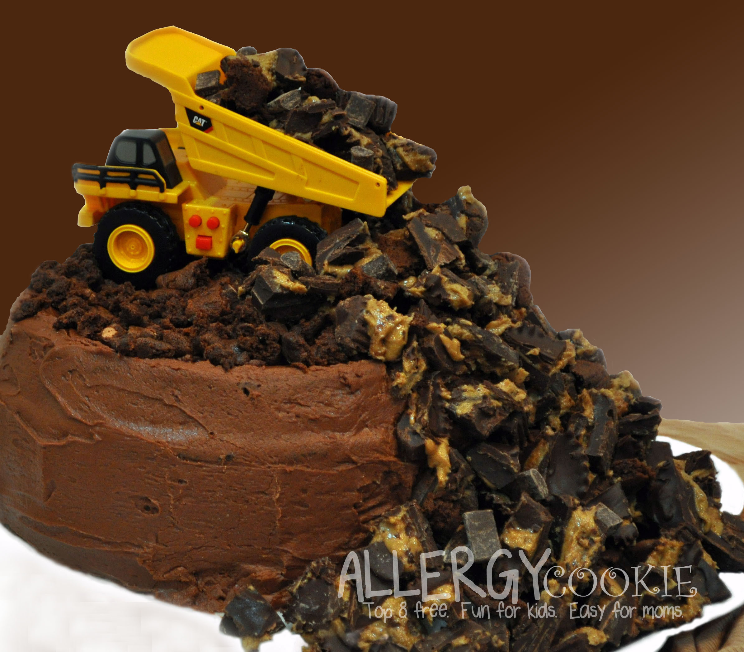 Dump Truck Birthday Cake
 Allergy Free Dump Truck Birthday Cake top 8 free gluten