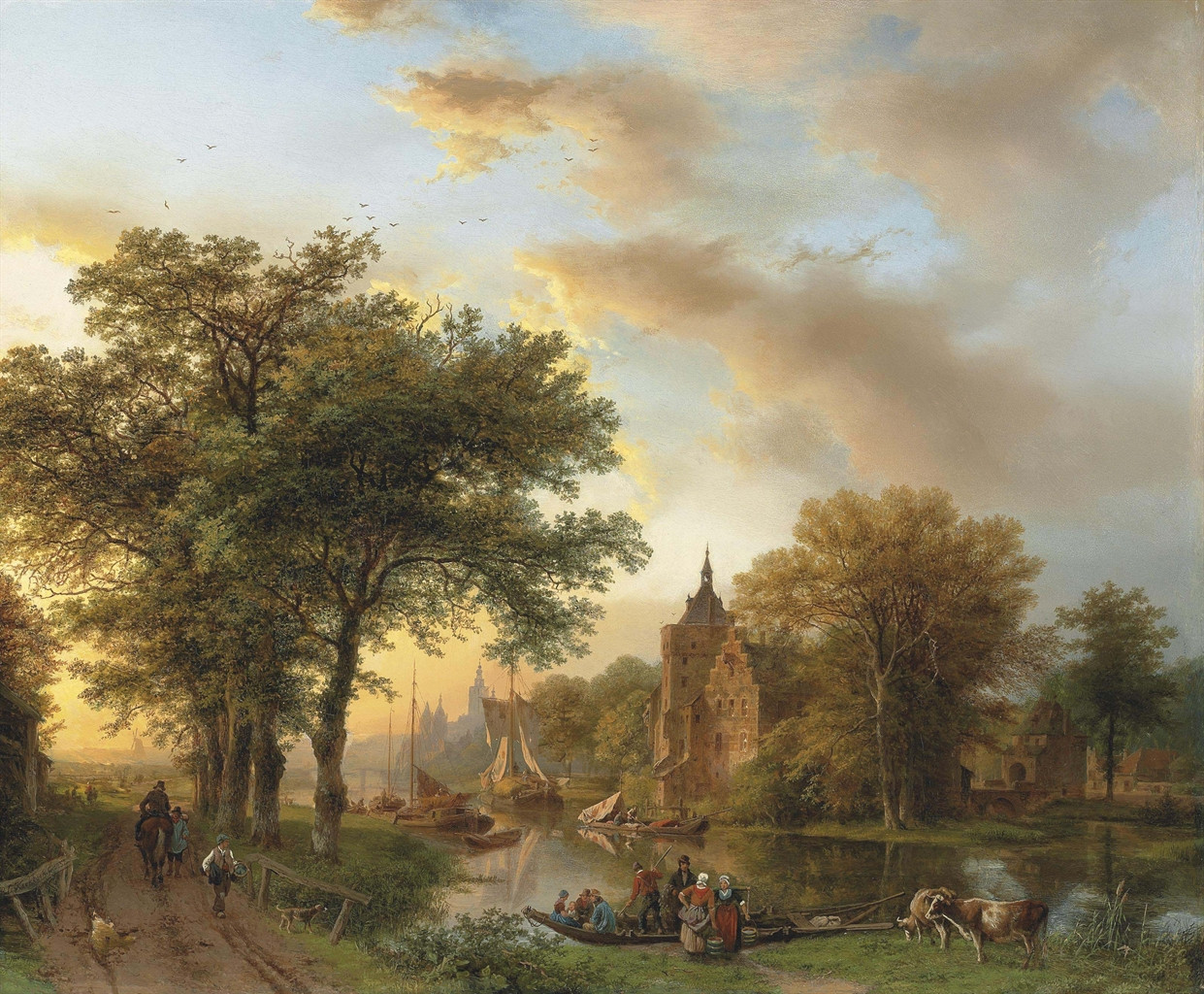 Dutch Landscape Painting
 Barend Cornelis Koekkoek Dutch 1803 1862