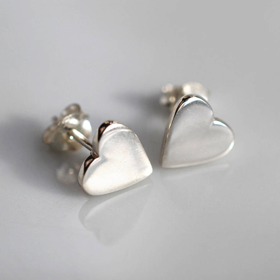 Earring Studs
 Heart Stud Earrings By Lily Charmed