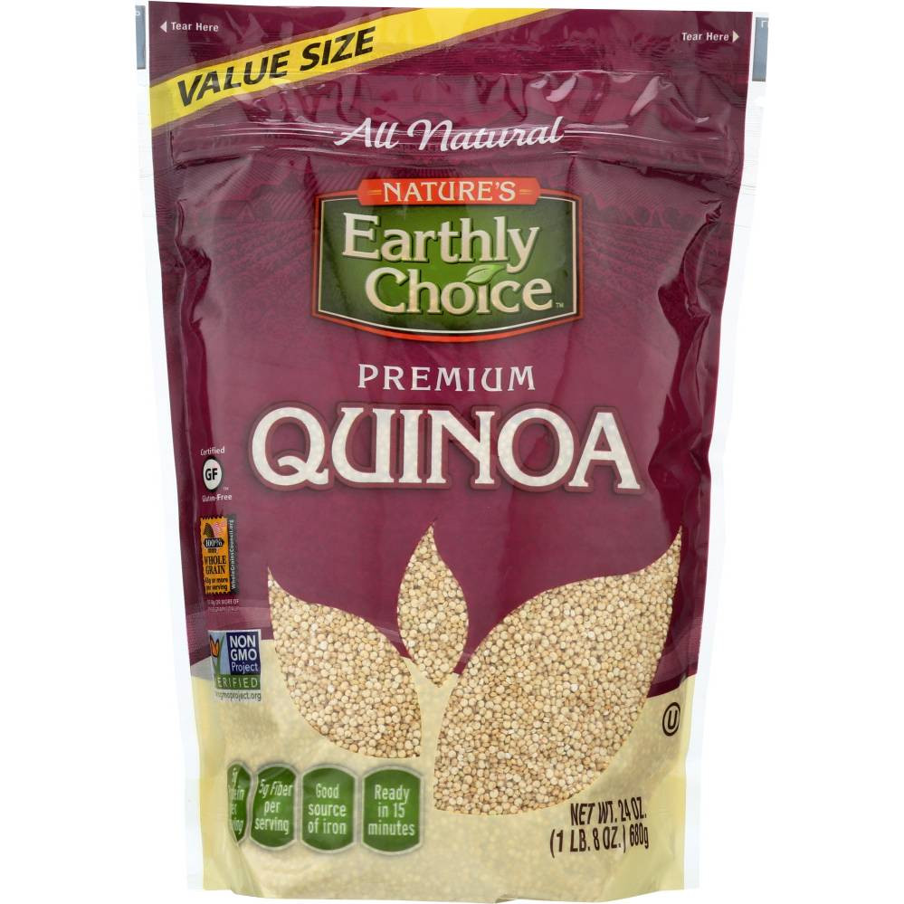 Earthly Grains Quinoa
 Natures Earthly Choice Quinoa Grain Gluten Free 24 Oz