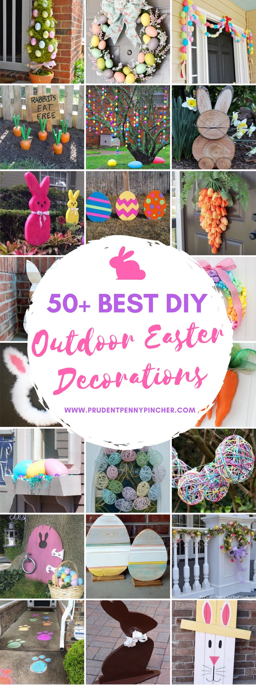 Easter Diy Decorations
 50 Best DIY Outdoor Easter Decorations Prudent Penny Pincher