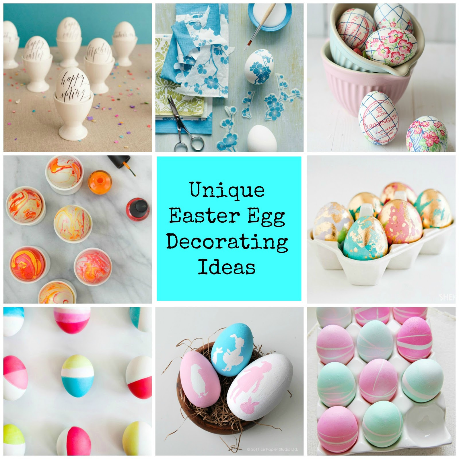 Easter Diy Decorations
 anna and blue paperie Creative and Unique diy Easter Egg
