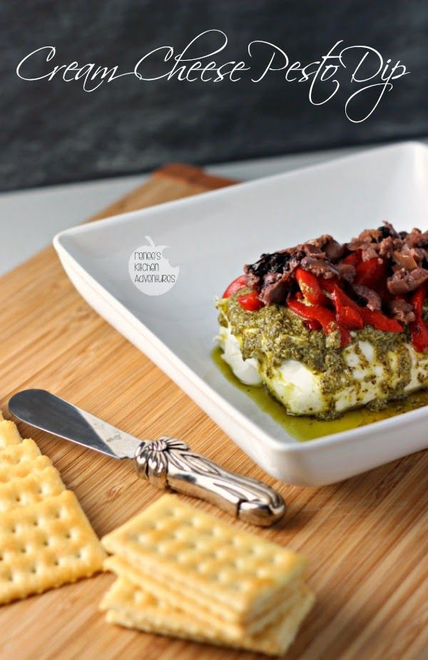 Easy Appetizers With Cream Cheese
 Cream Cheese Pesto Dip