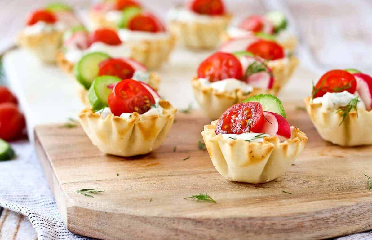 Easy Appetizers With Cream Cheese
 Spring Herb Cream Cheese Appetizer Cups Rachel Cooks