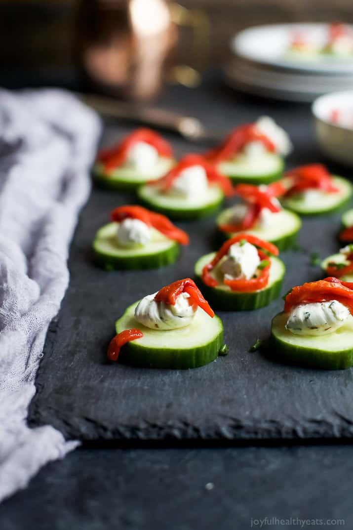 Easy Appetizers With Cream Cheese
 Herb Cream Cheese Cucumber Bites