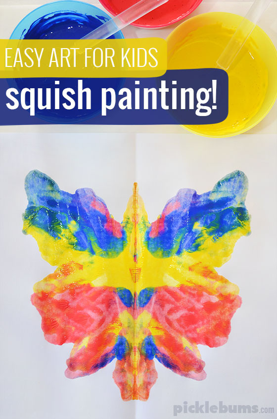 Easy Art For Preschoolers
 Easy Art for Kids Squish Painting Picklebums