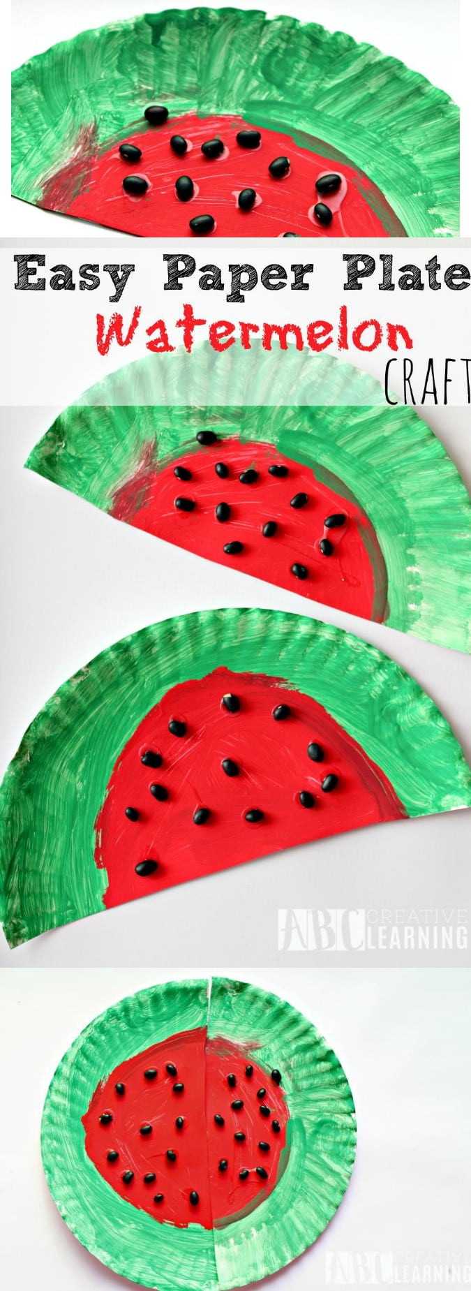 Easy Art For Preschoolers
 Easy Paper Plate Watermelon Kids Craft Perfect For Summer